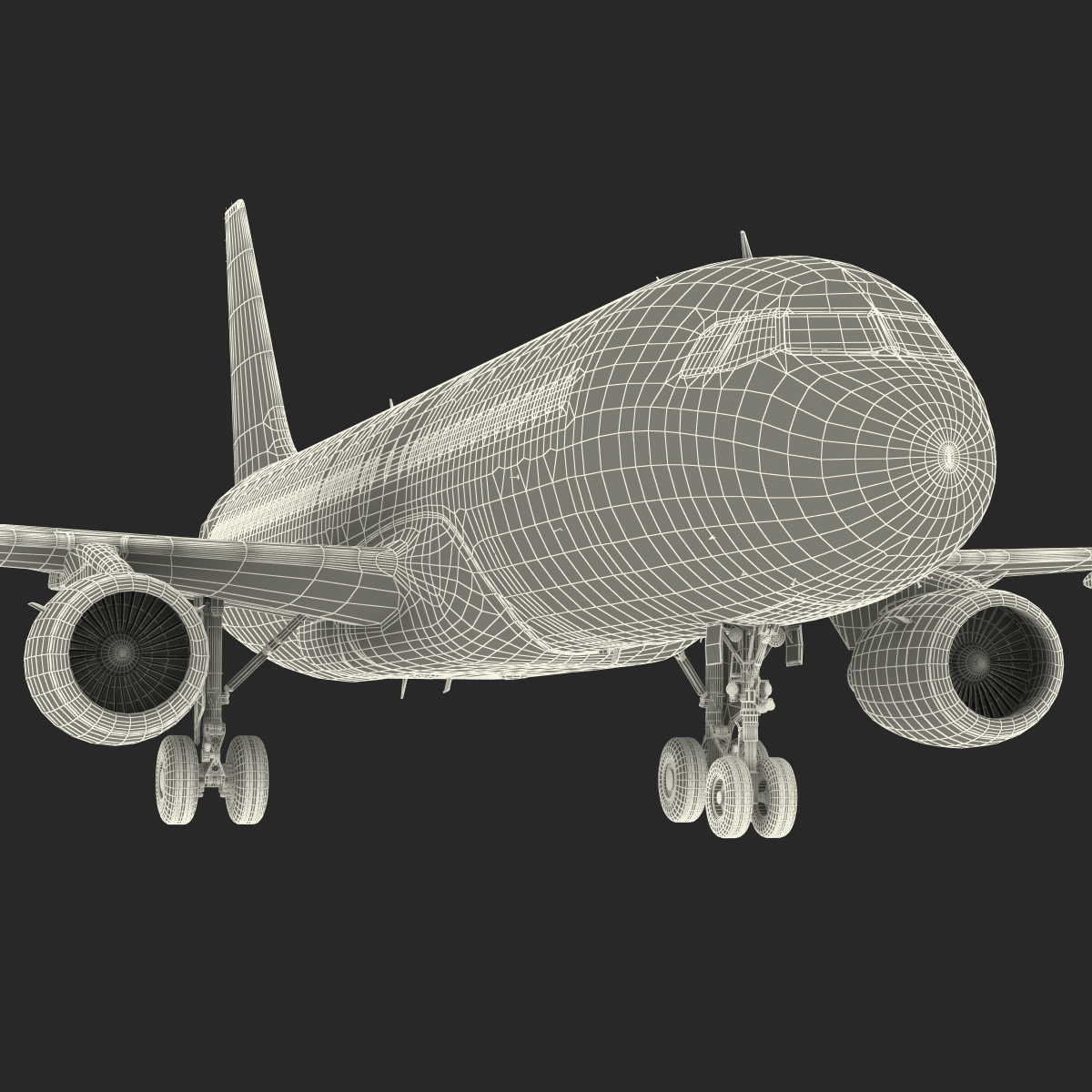 3D Airbus A320 Lufthansa