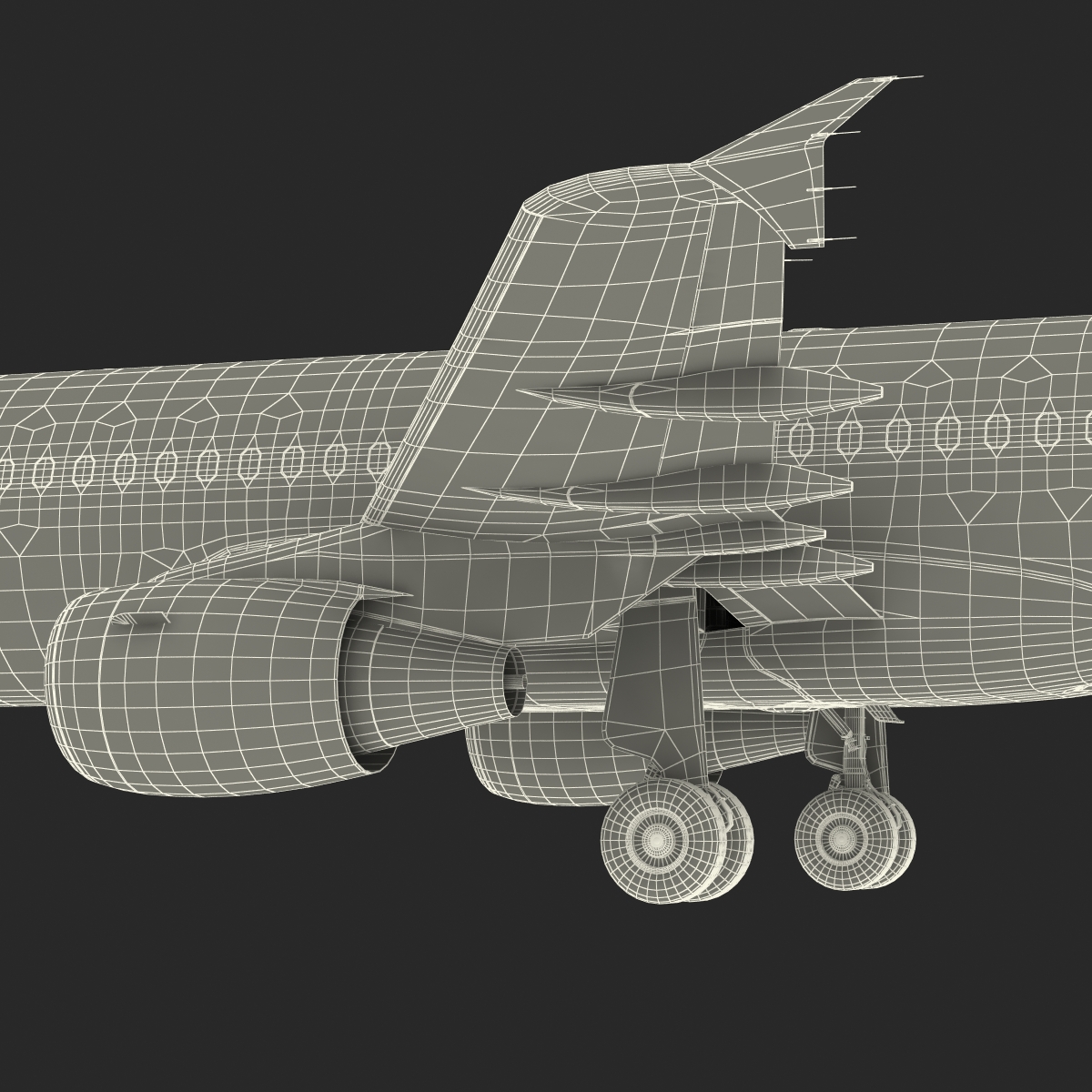 3D Airbus A320 Lufthansa