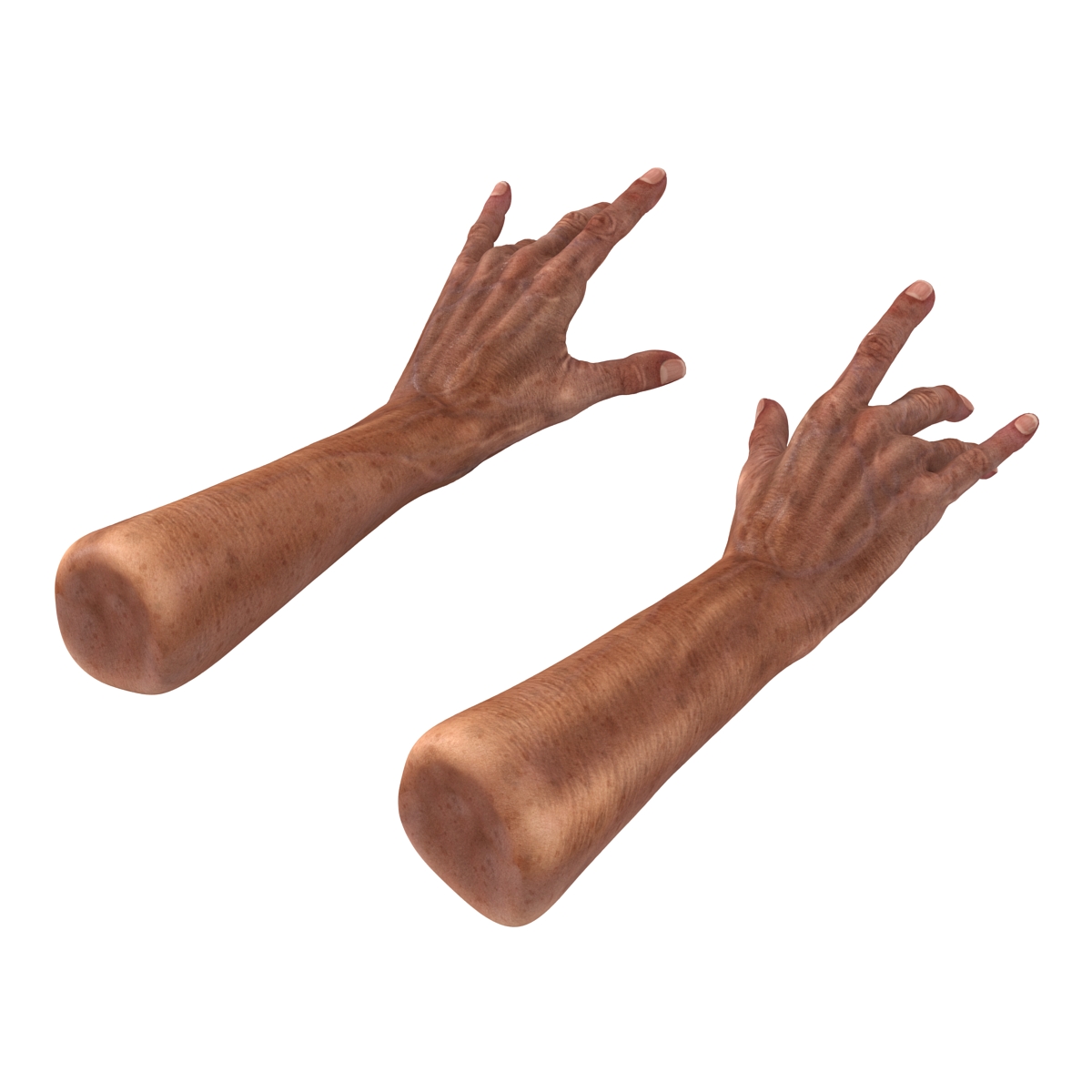 3D model Old Man Hands Rigged