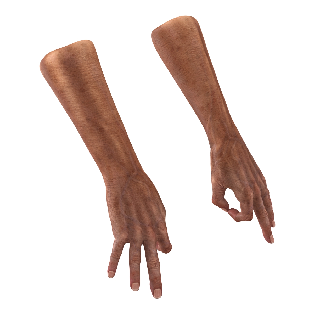 3D model Old Man Hands Rigged