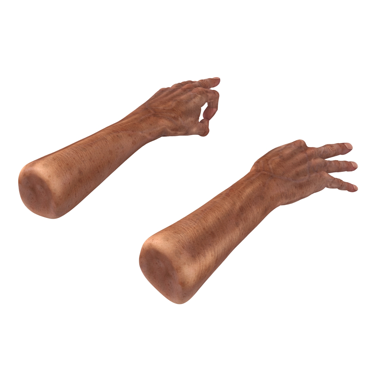 3D model Old Man Hands Pose 5