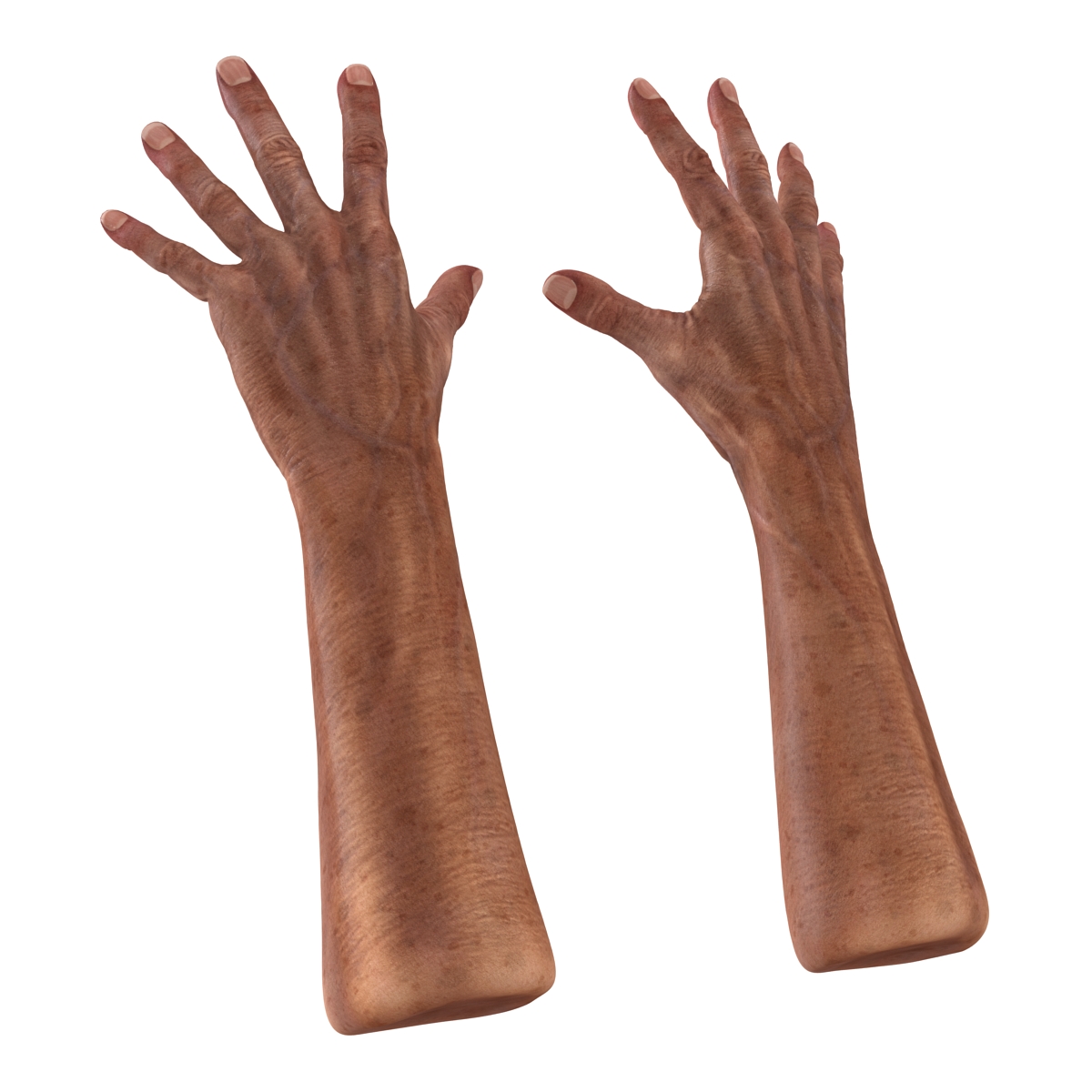 3D model Old Man Hands Pose 4