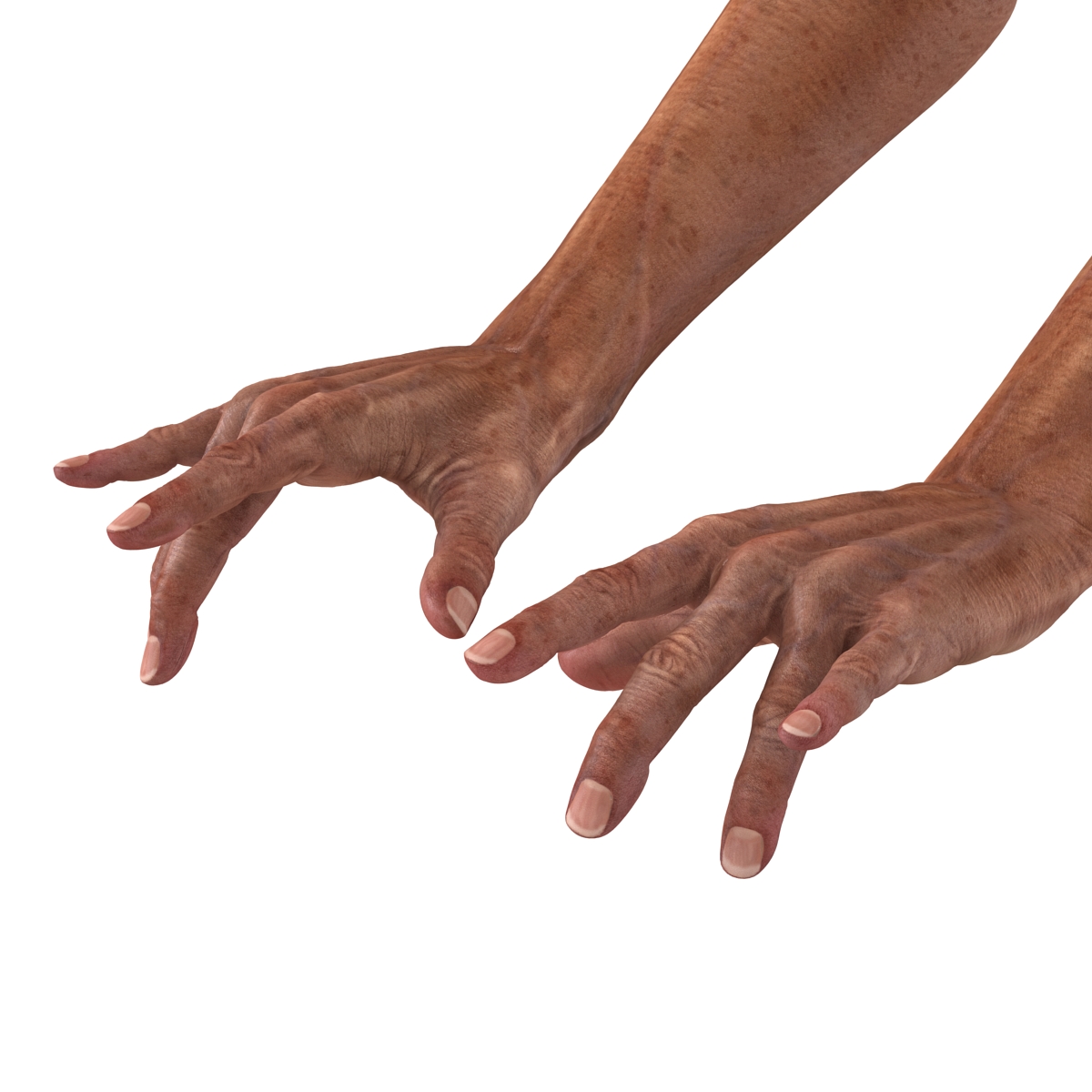 3D model Old Man Hands Pose 3