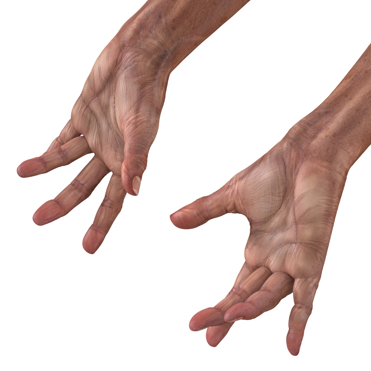 3D model Old Man Hands Pose 3