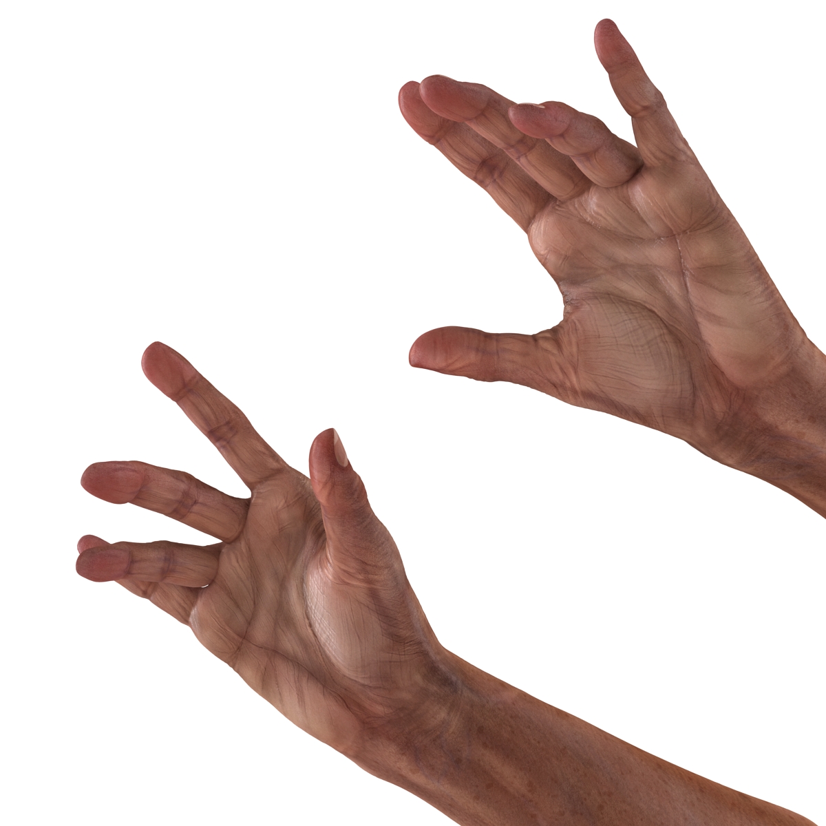 3D model Old Man Hands Pose 3