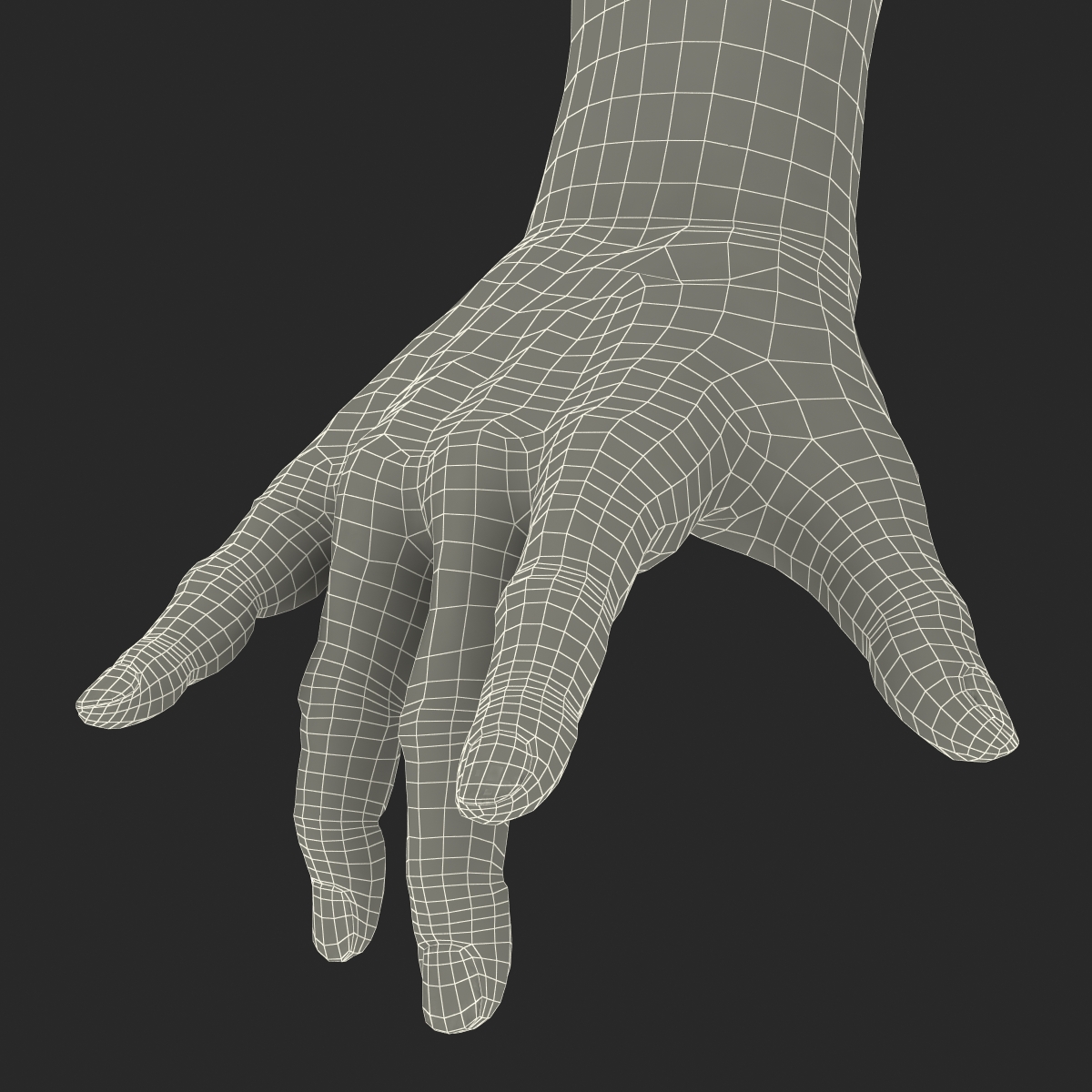 3D model Old Man Hands Pose 3