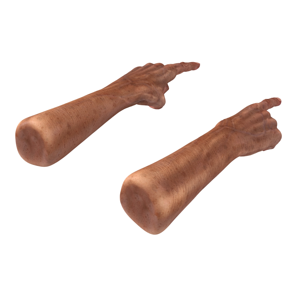 3D model Old Man Hands Pose 2