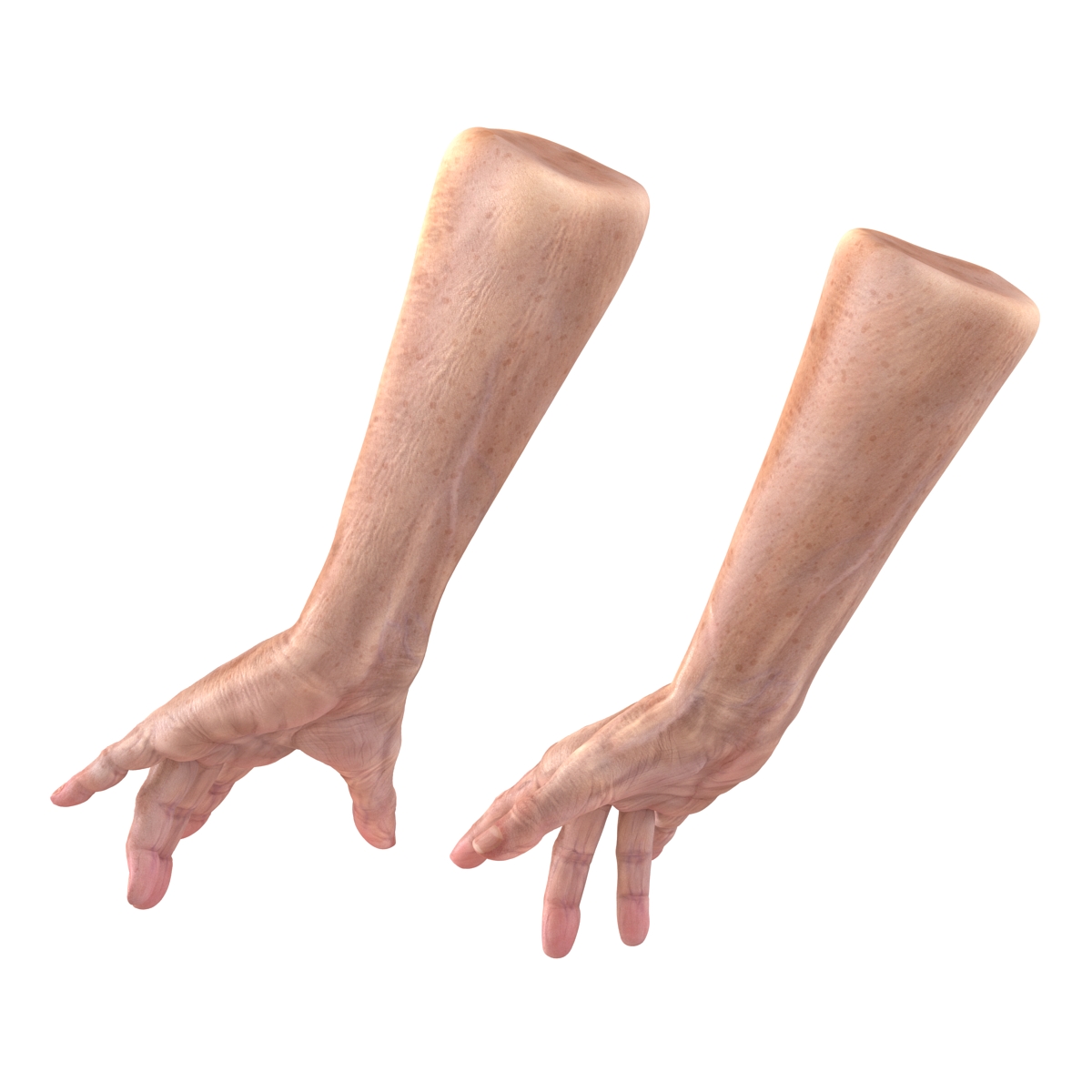 Old Man Hands 3 Pose 3 3D