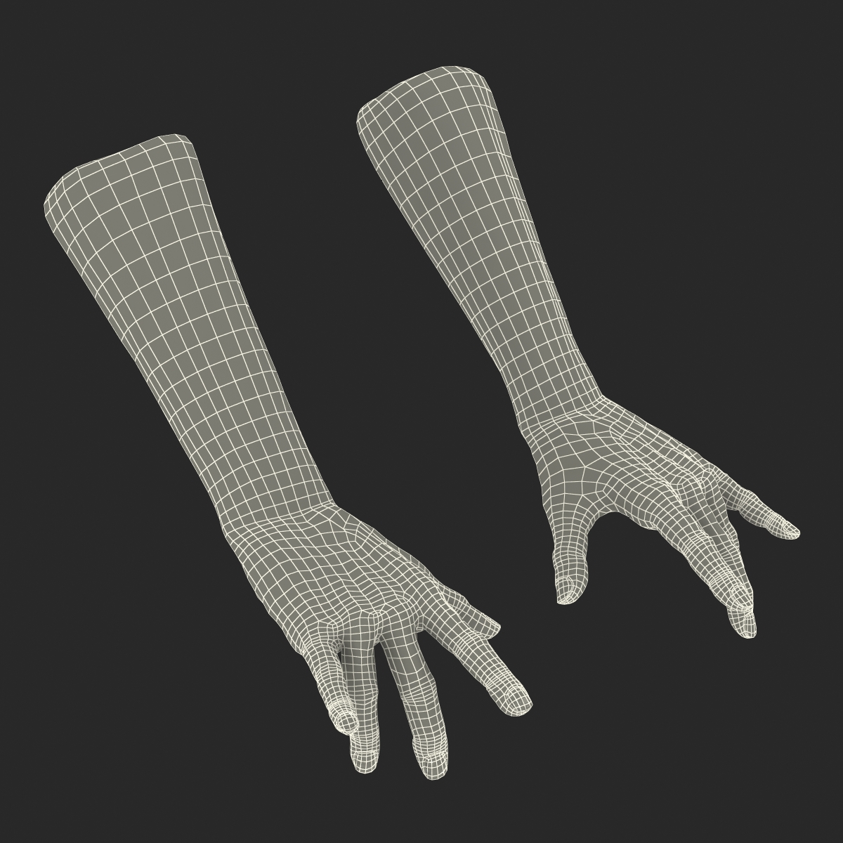 Old Man Hands 3 Pose 3 3D