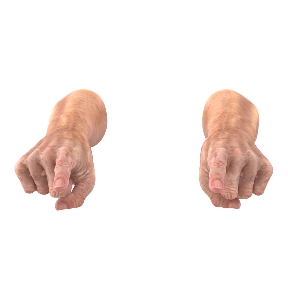 Old Man Hands 3 Pose 2 3D