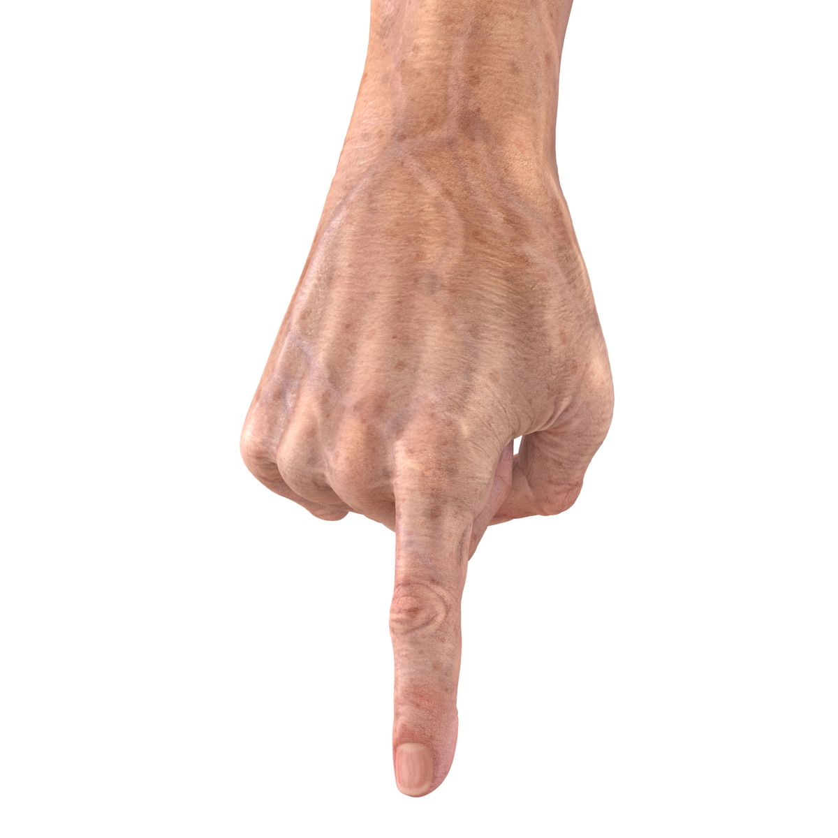 Old Man Hands 3 Pose 2 3D