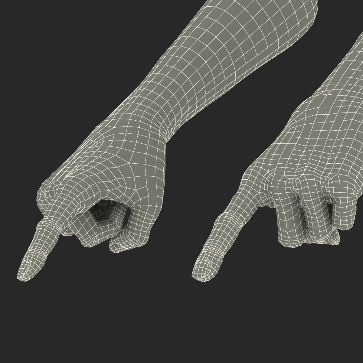 Old Man Hands 3 Pose 2 3D