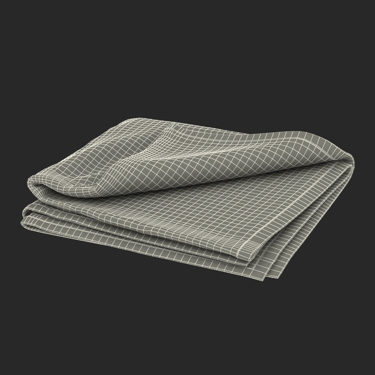 Beach Towel 2 White 3D model