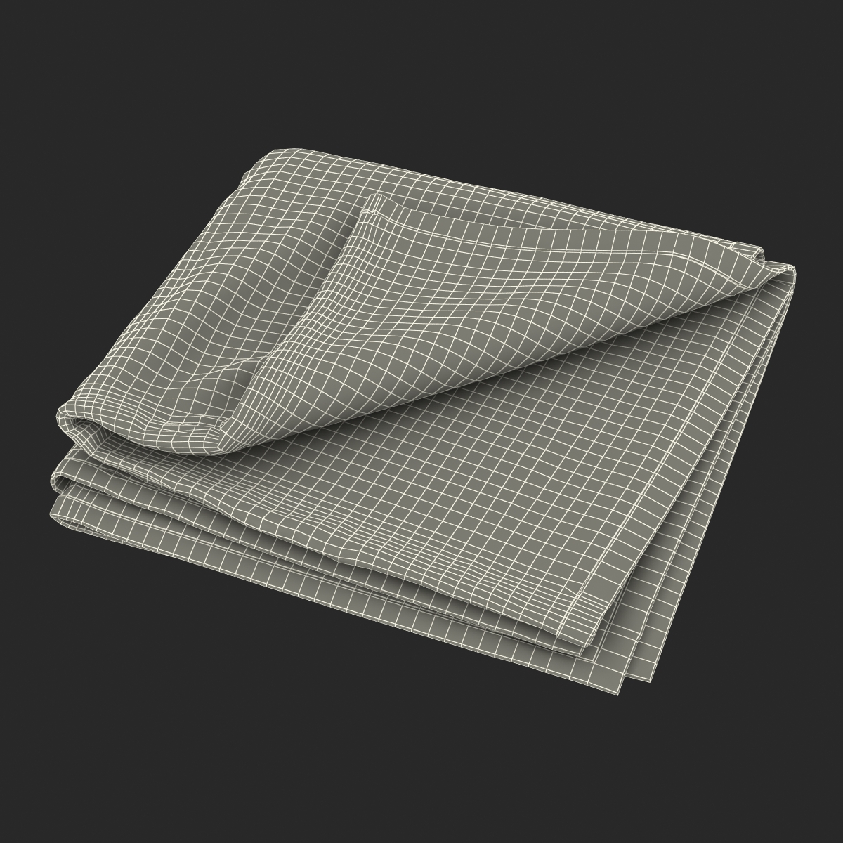 Beach Towel 2 White 3D model