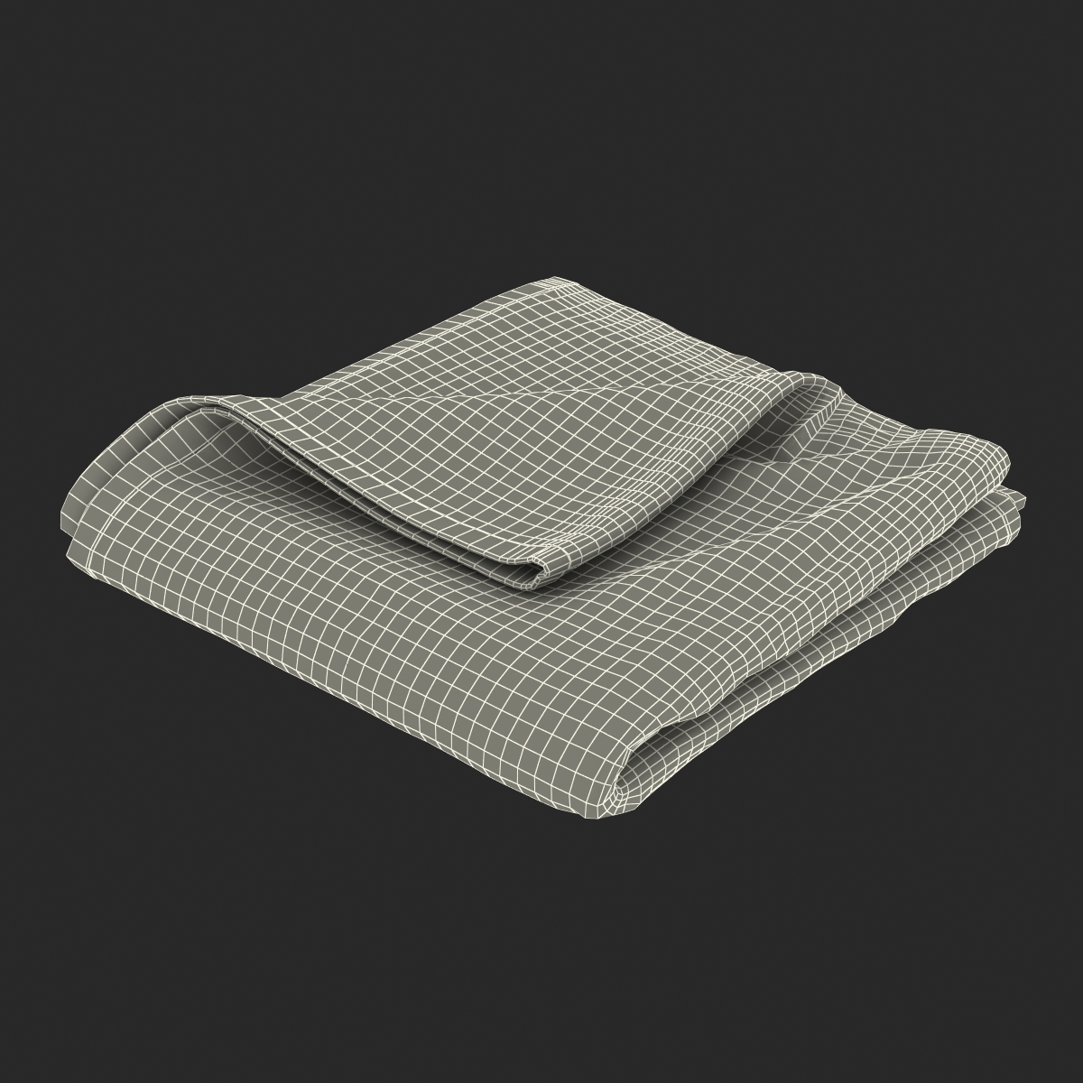 Beach Towel 2 White 3D model