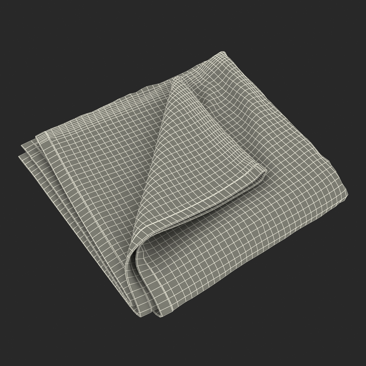 Beach Towel 2 White 3D model