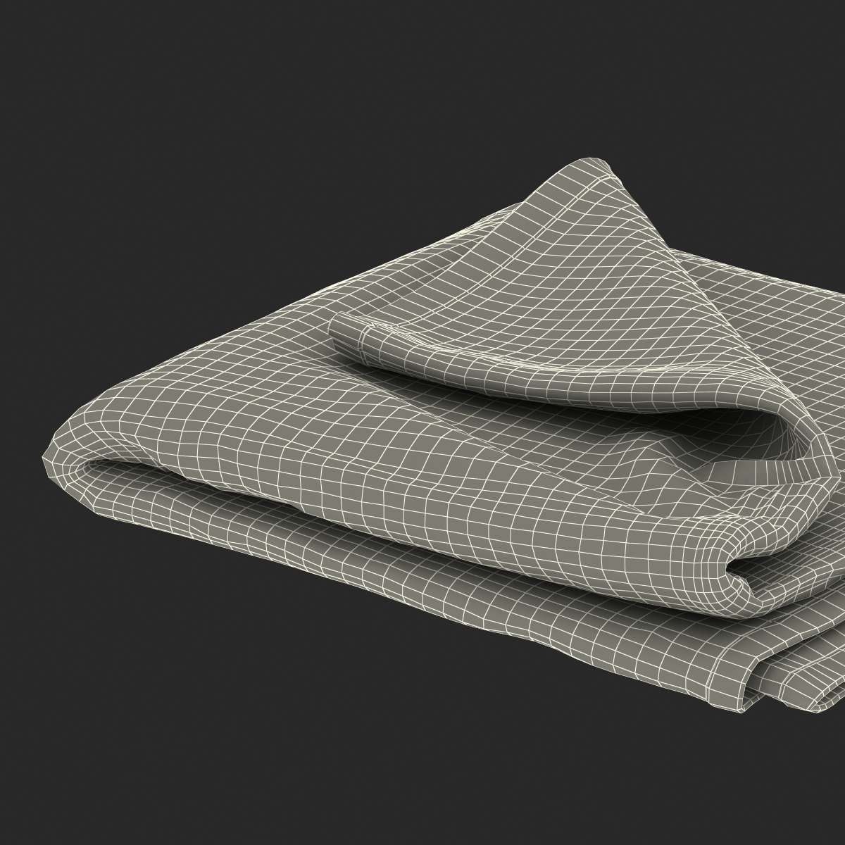 Beach Towel 2 White 3D model