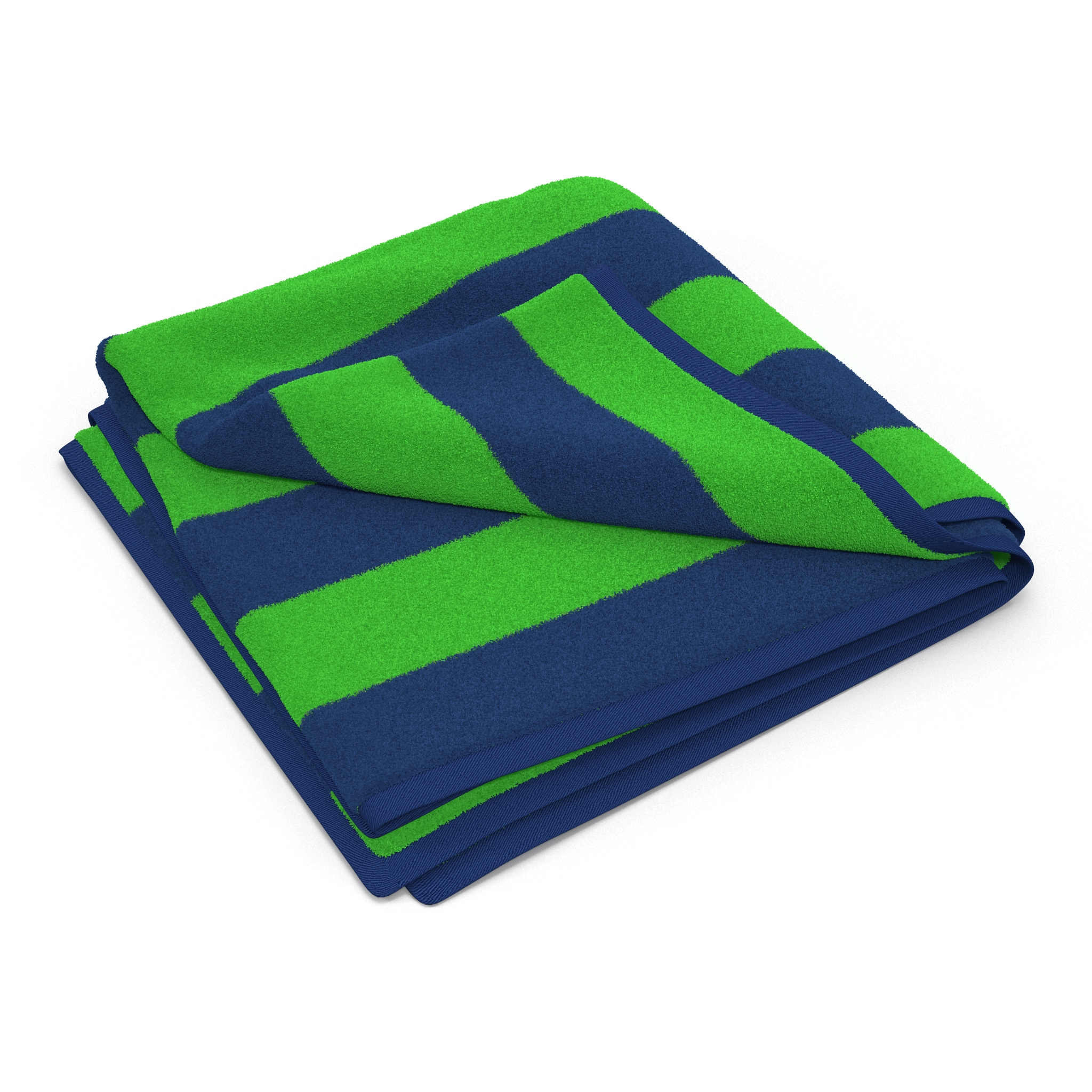 Beach Towel 2 Green 3D model