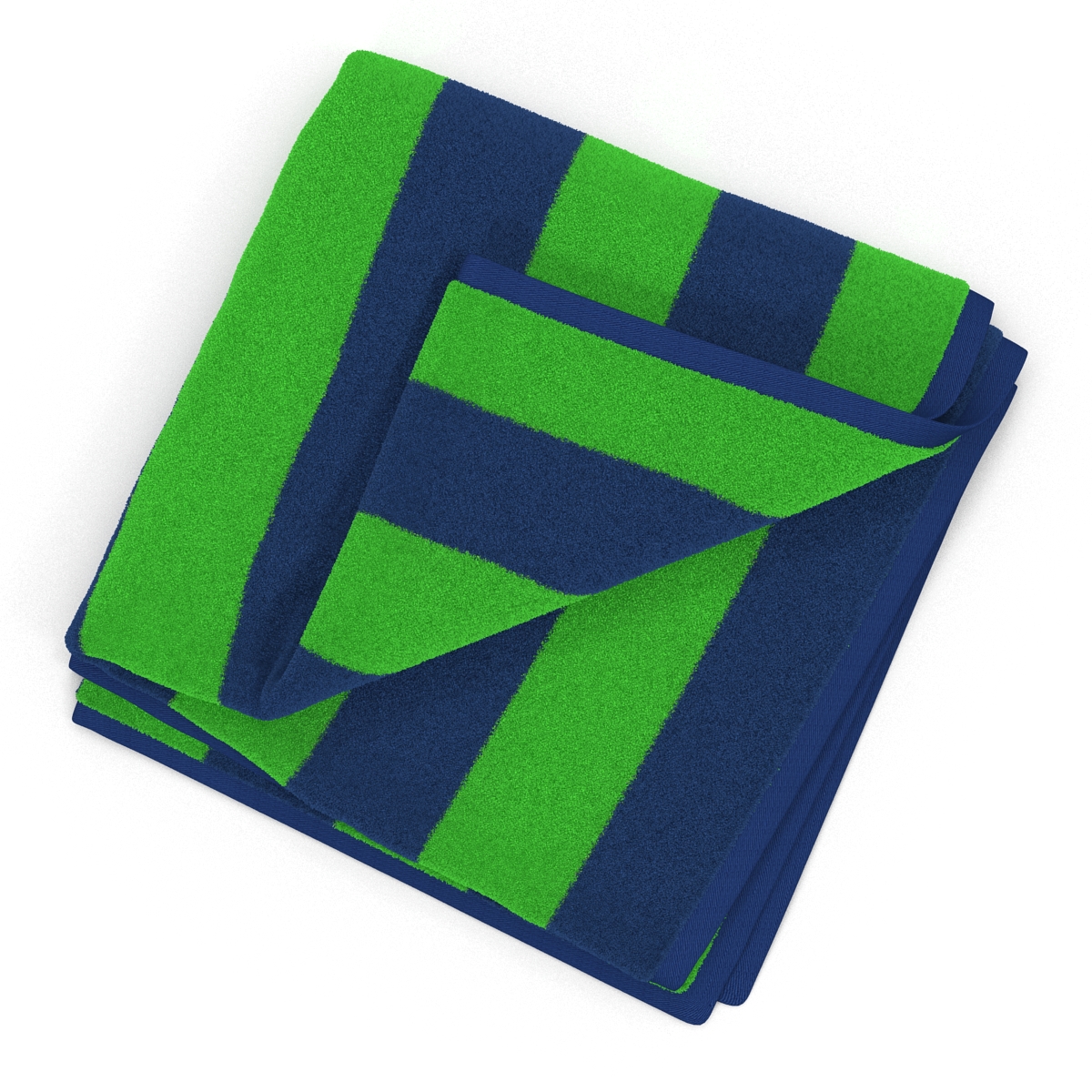 Beach Towel 2 Green 3D model