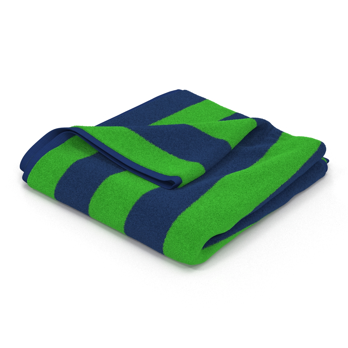 Beach Towel 2 Green 3D model