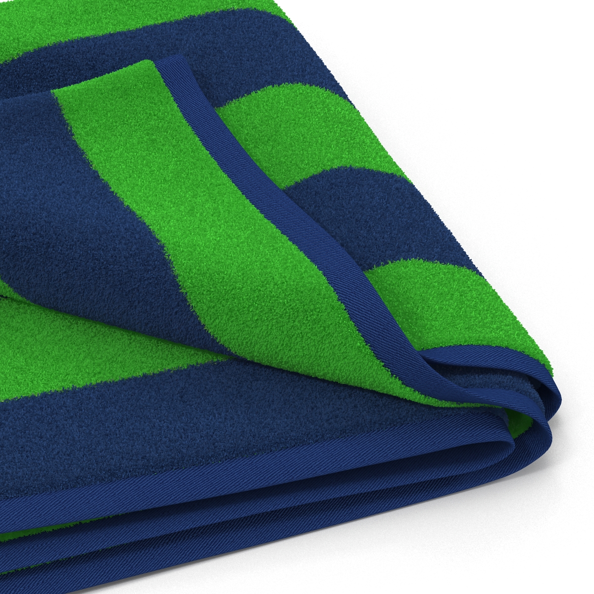 Beach Towel 2 Green 3D model