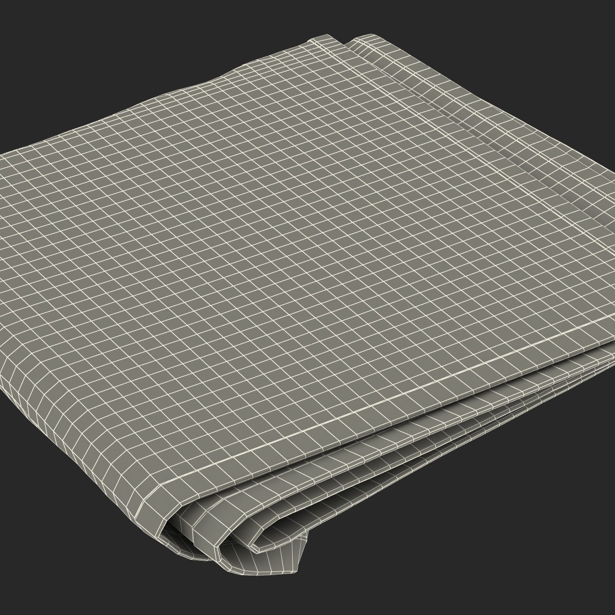 Beach Towel 2 Green 3D model