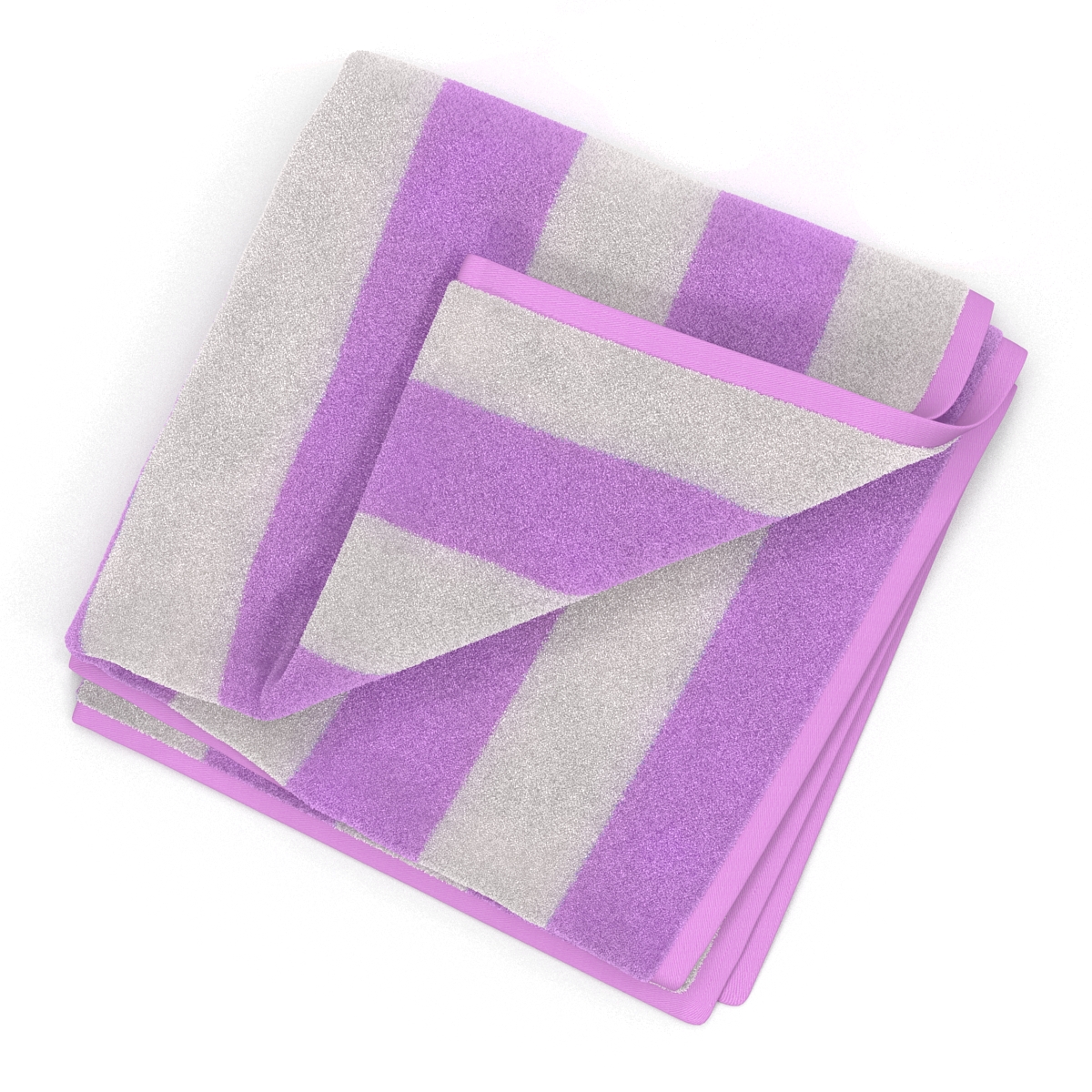 3D Beach Towel 2 Pink model