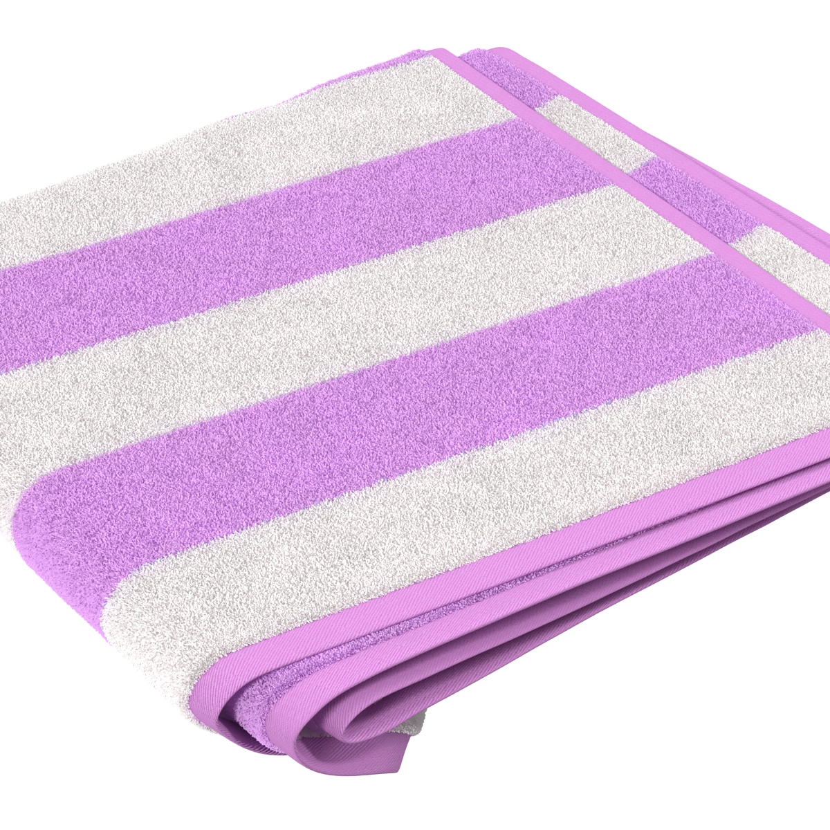 3D Beach Towel 2 Pink model