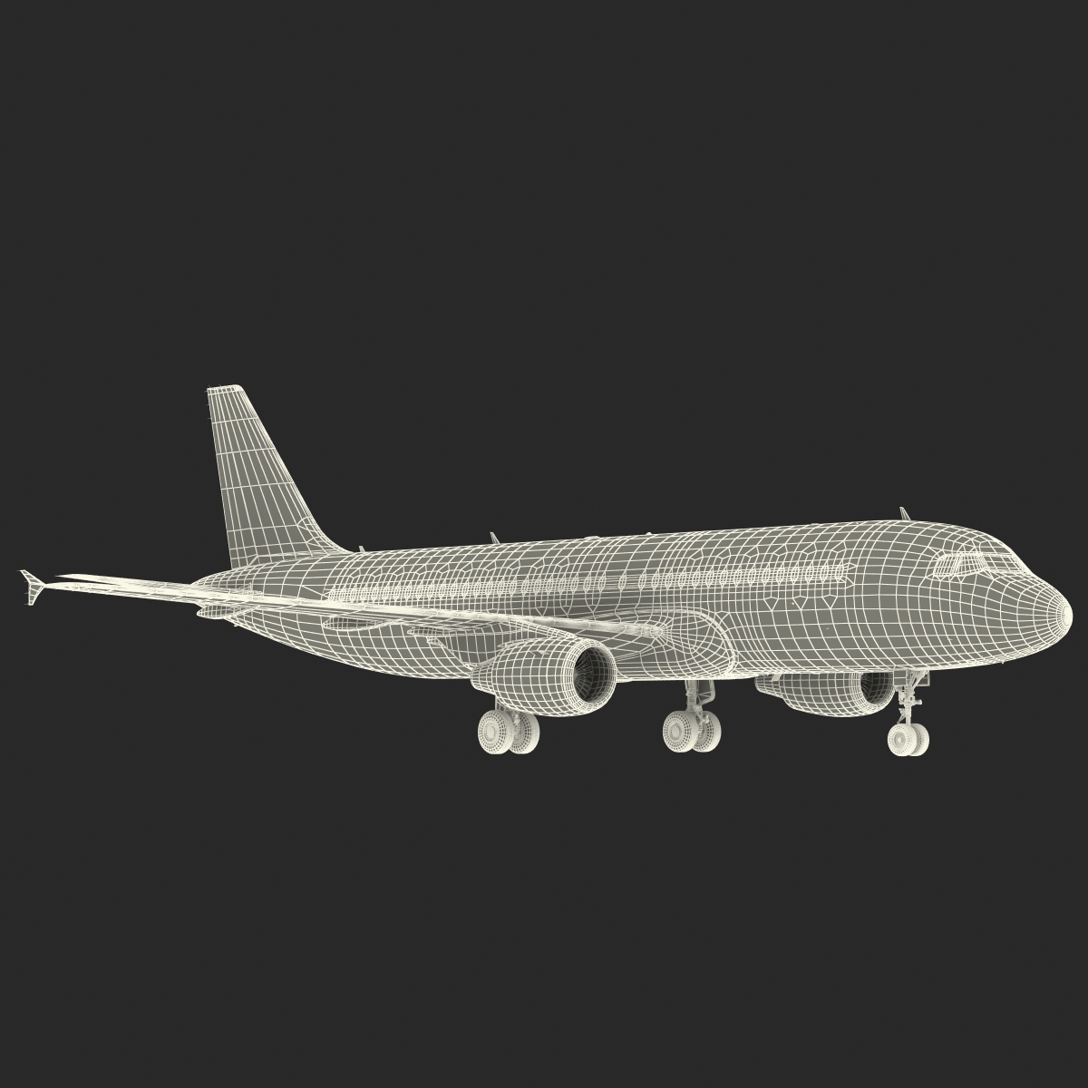 Airbus A320 British Airways Rigged 3D model