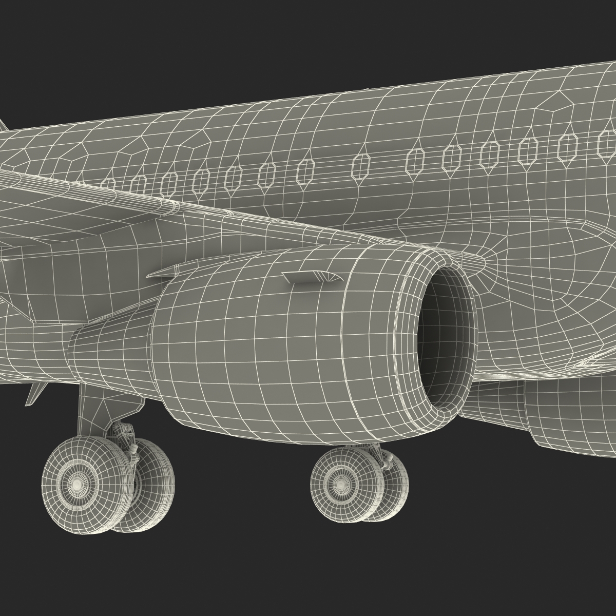 Airbus A320 British Airways Rigged 3D model