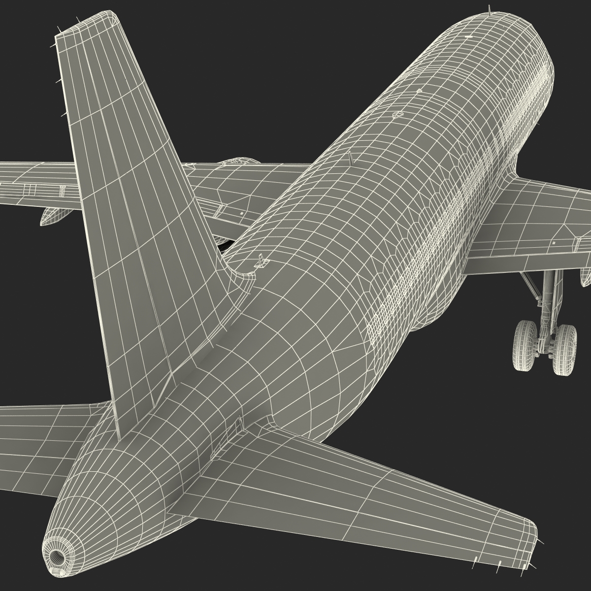 Airbus A320 British Airways Rigged 3D model