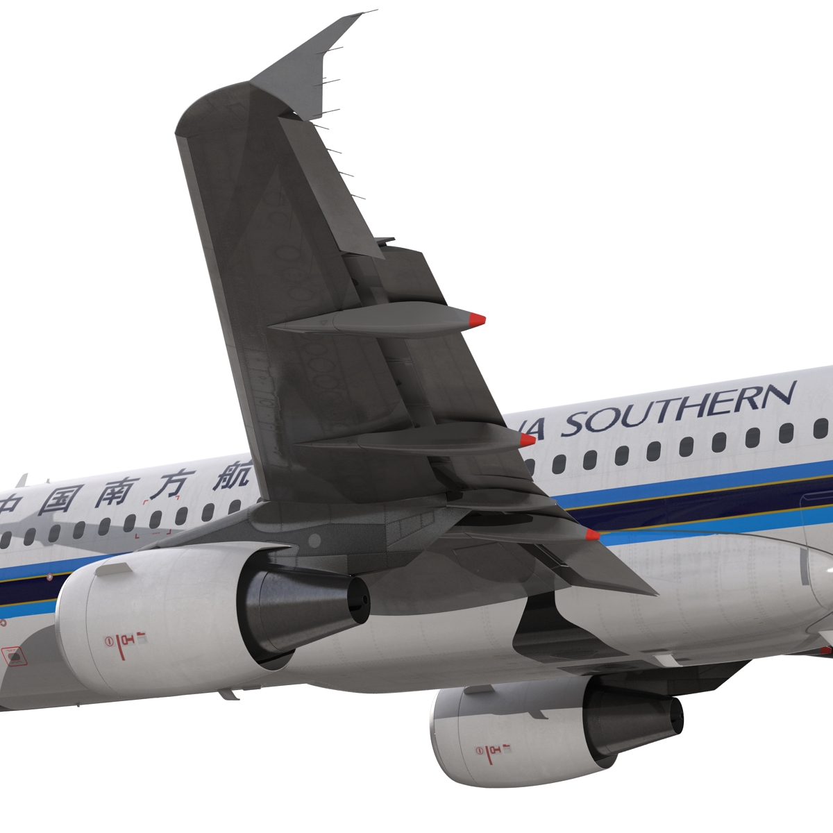 Airbus A320 China Southern Airlines Rigged 3D