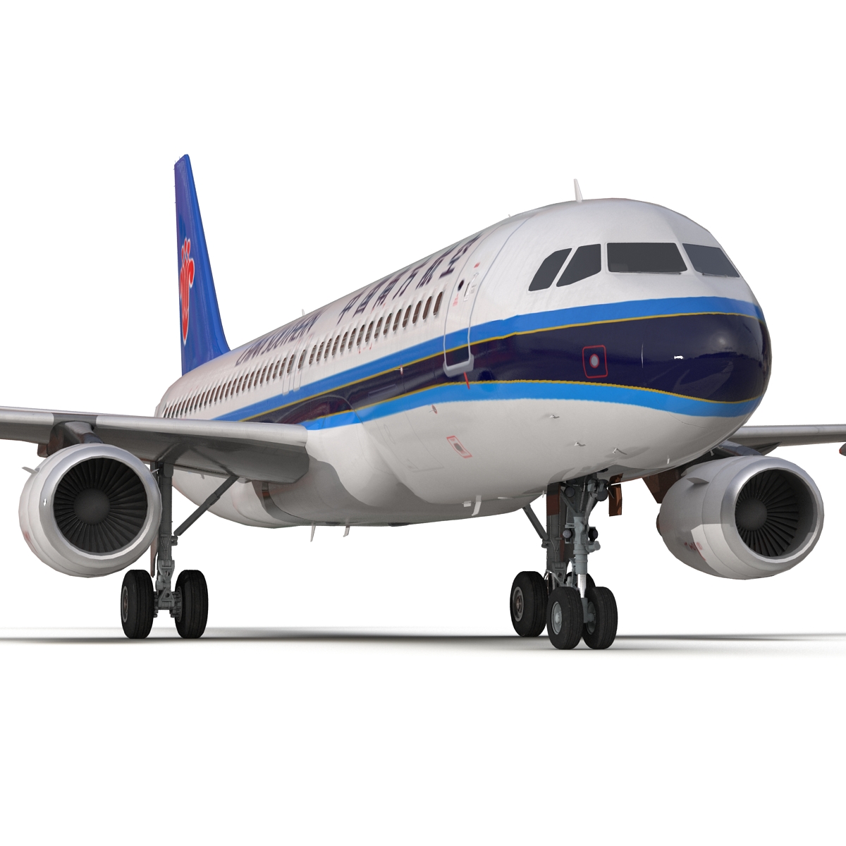 Airbus A320 China Southern Airlines Rigged 3D