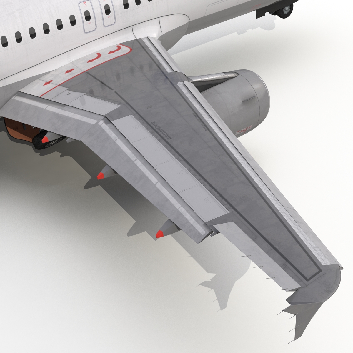 3D Airbus A320 Lufthansa Rigged model