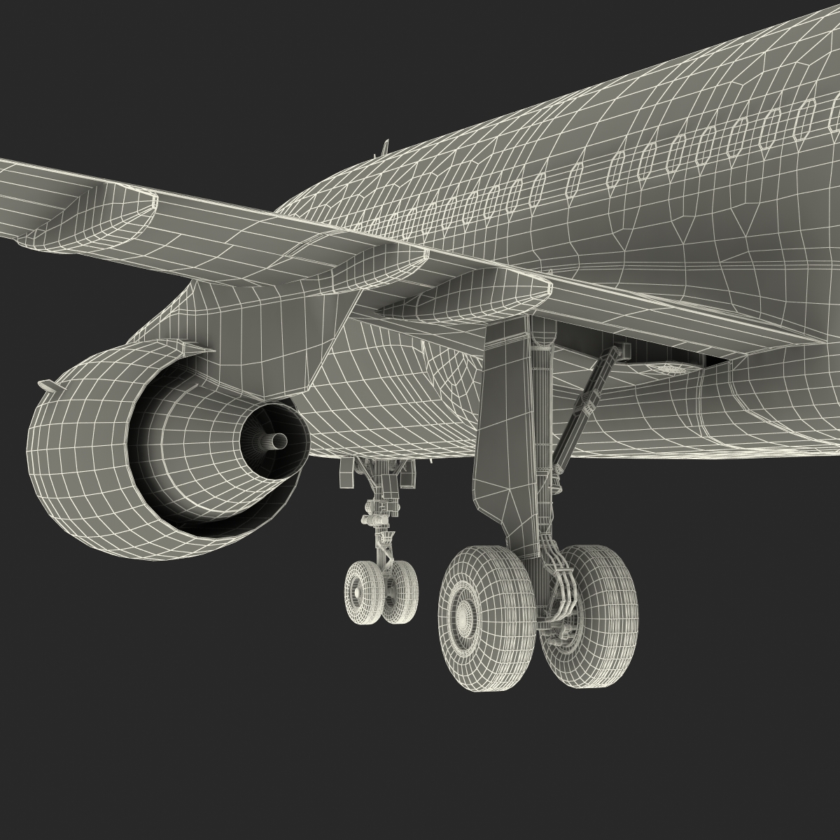 3D Airbus A320 Lufthansa Rigged model