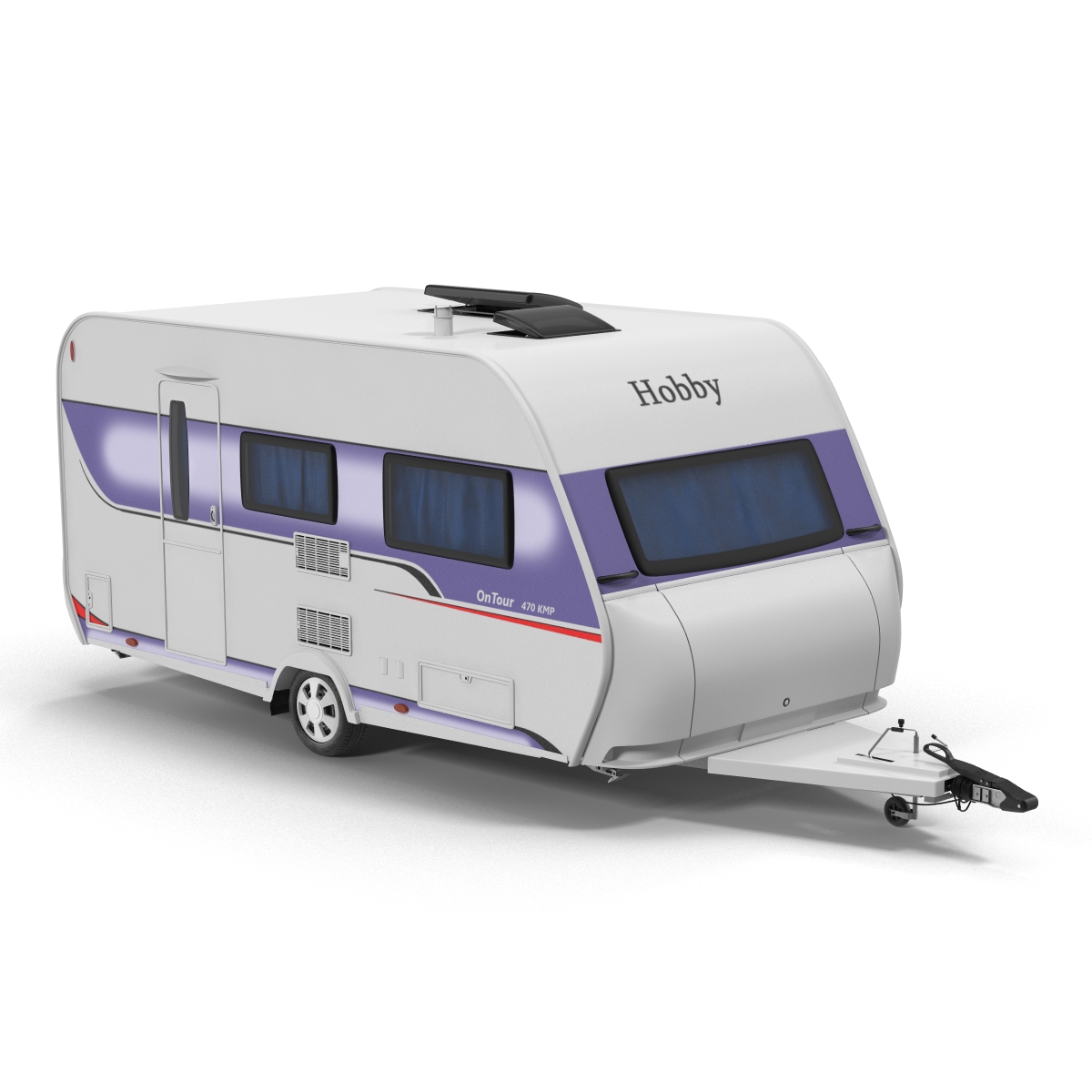 Hobby Caravan Ontour Rigged 3D