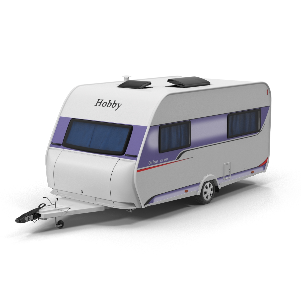 Hobby Caravan Ontour Rigged 3D