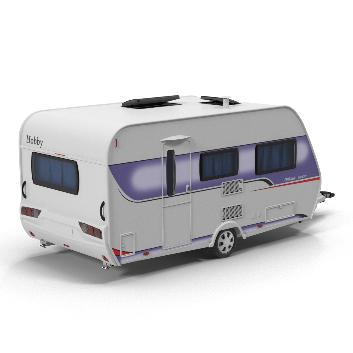 Hobby Caravan Ontour Rigged 3D