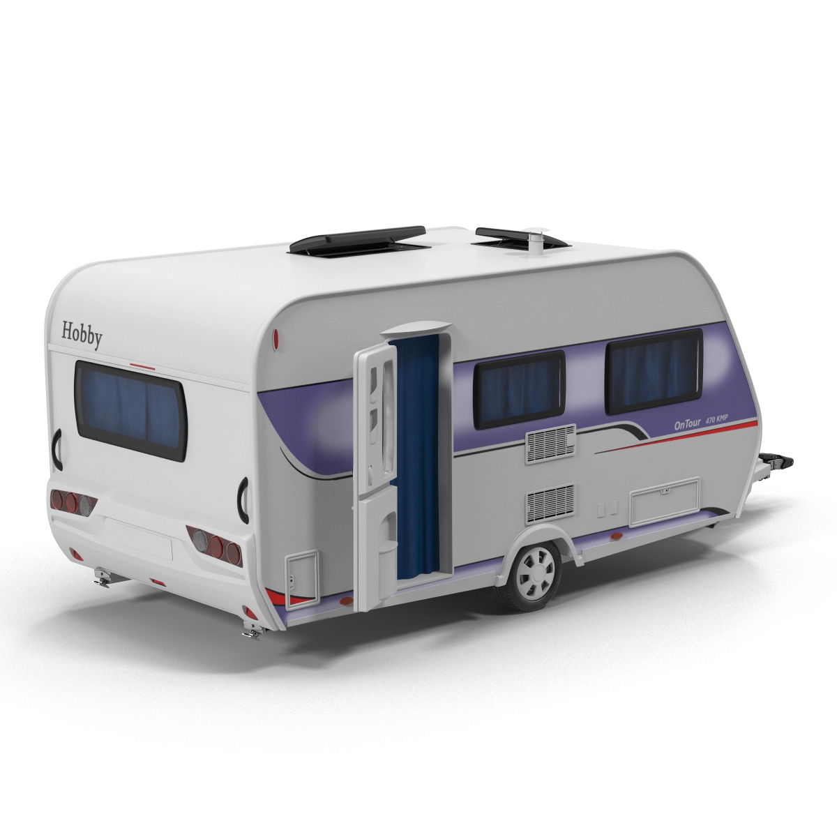 Hobby Caravan Ontour Rigged 3D