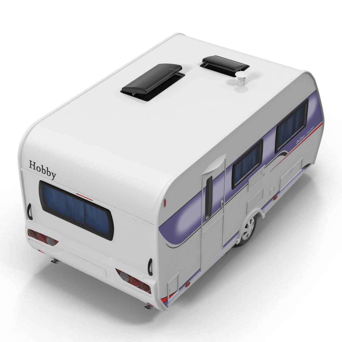 Hobby Caravan Ontour Rigged 3D