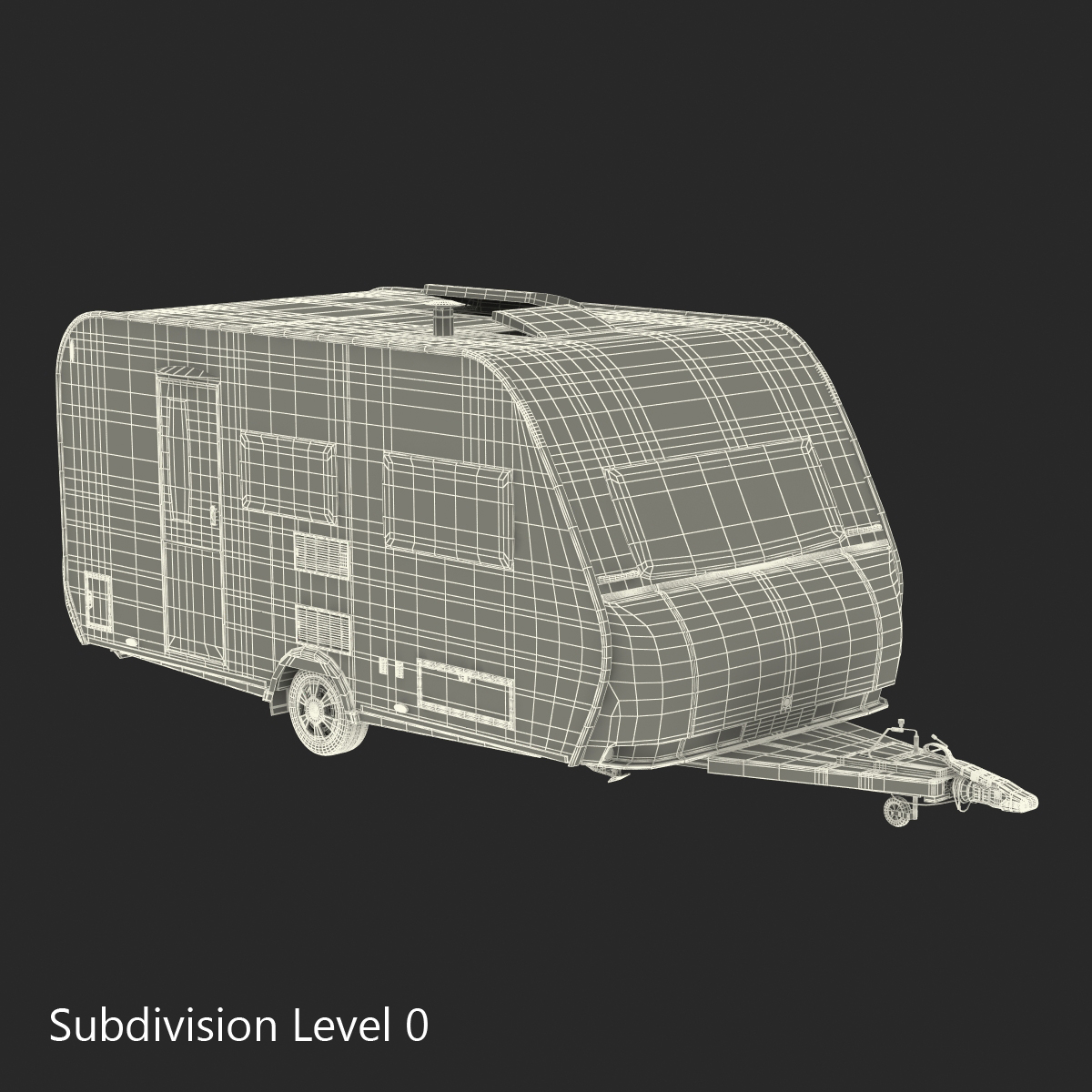 Hobby Caravan Ontour Rigged 3D