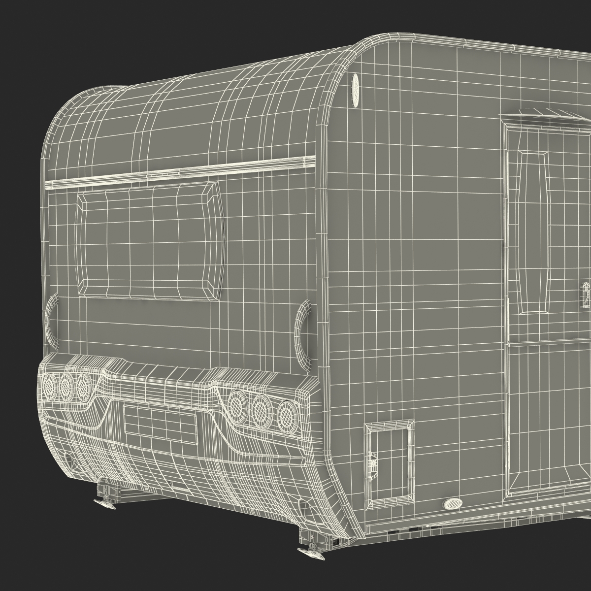 Hobby Caravan Ontour Rigged 3D