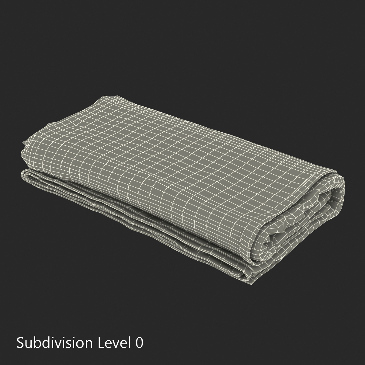 3D Beach Towel 3 model