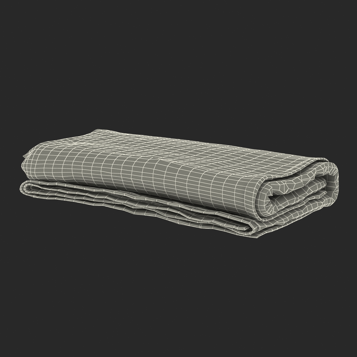 3D Beach Towel 3 model