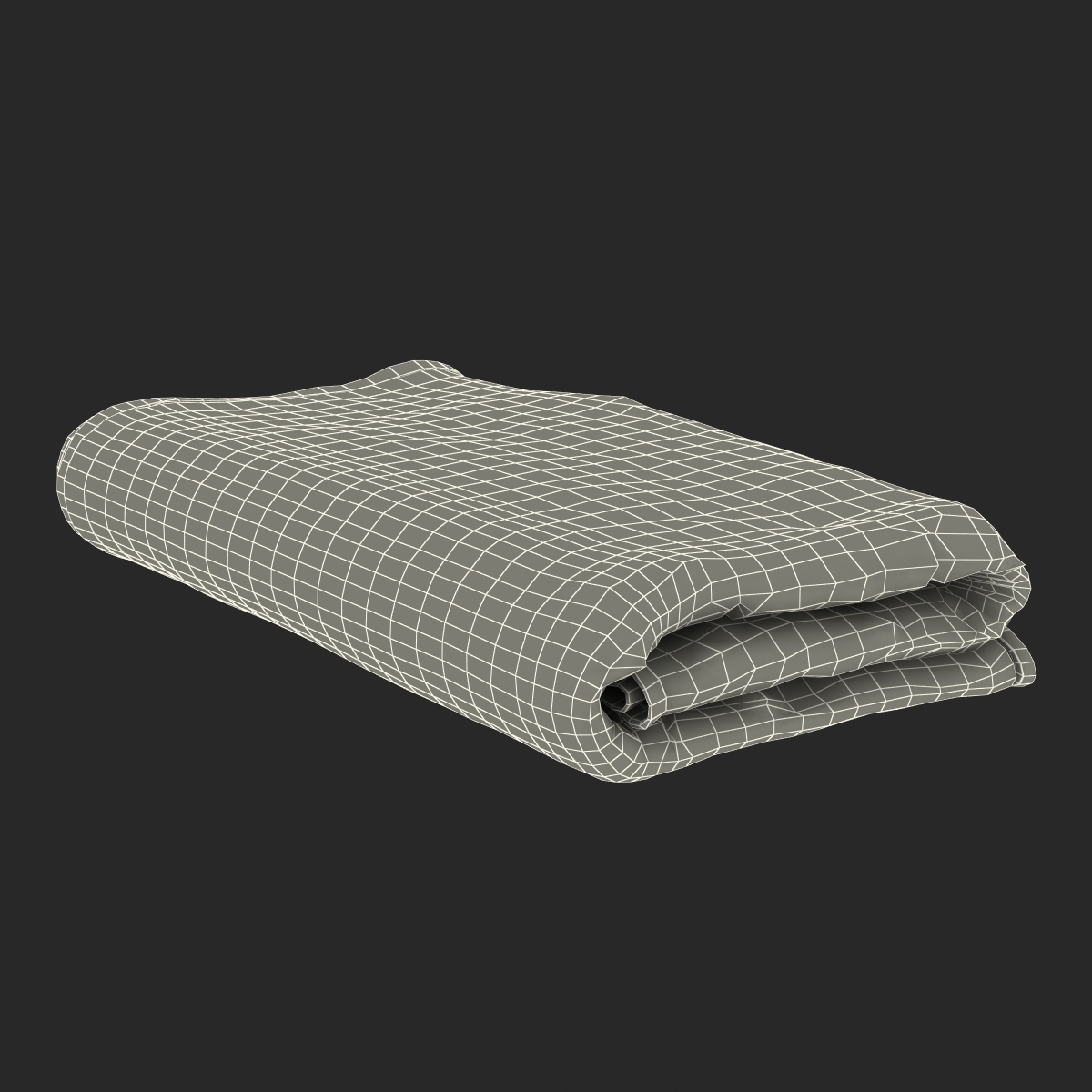 3D Beach Towel 3 model