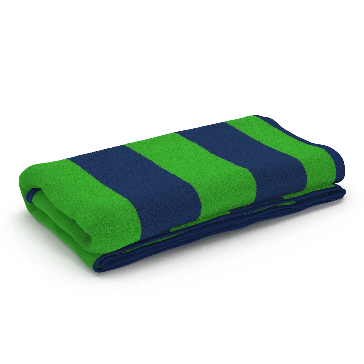 Beach Towel 3 Green 3D model