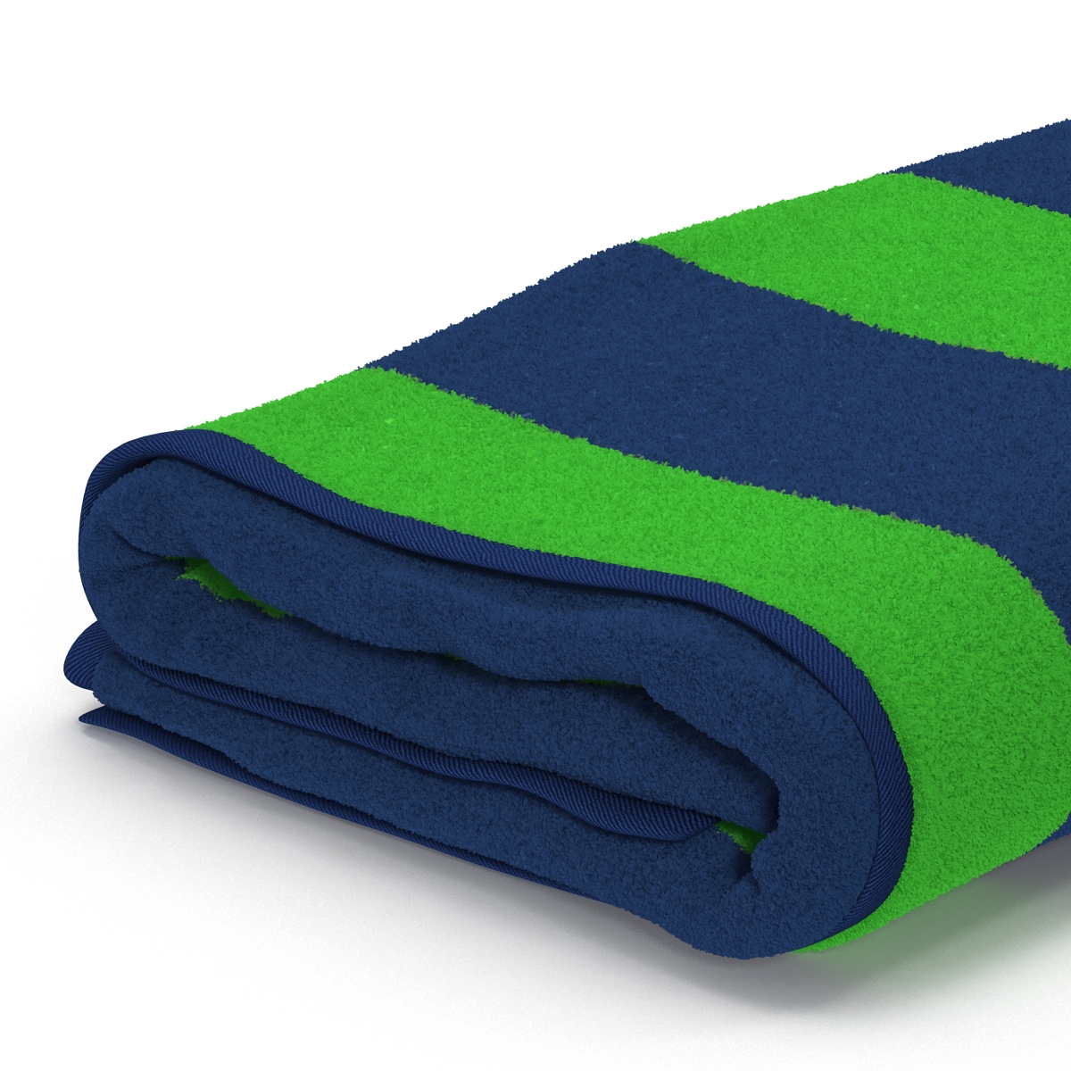 Beach Towel 3 Green 3D model