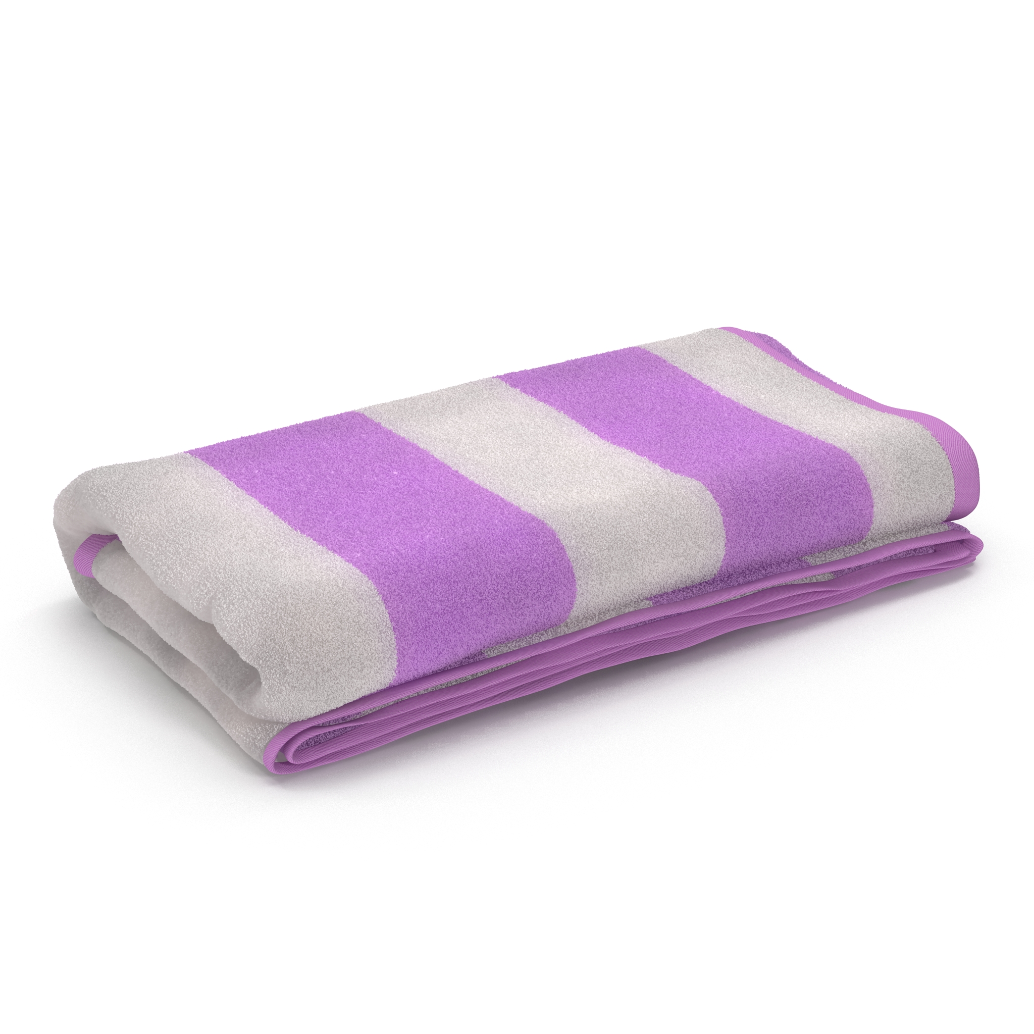 3D Beach Towel 3 Pink model