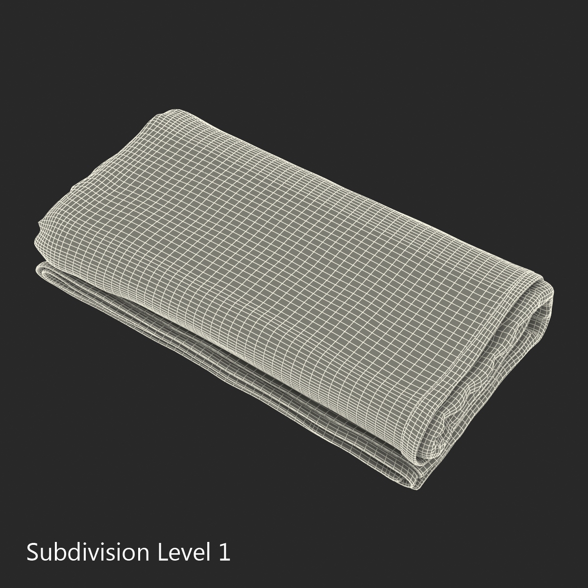 Beach Towel 3 White 3D model