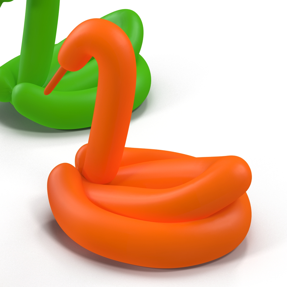 Balloon Swans Set 3D